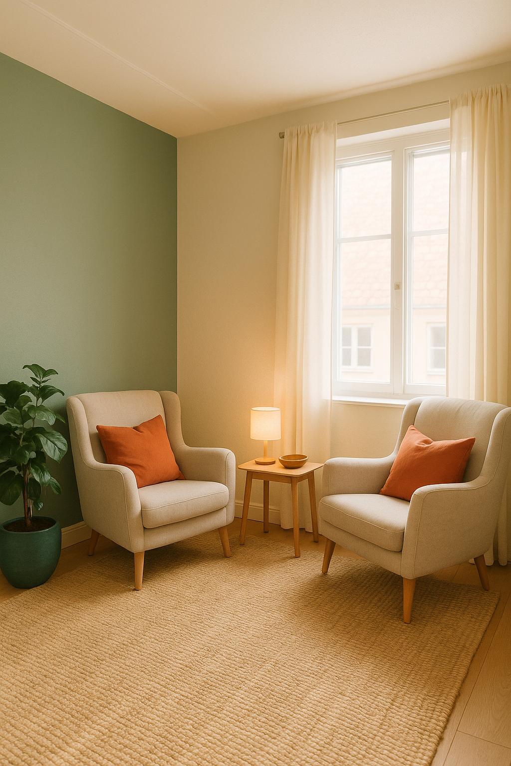A peaceful therapy space